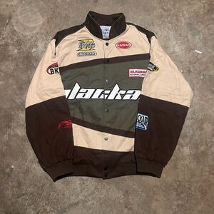 Men's Brown and Tan Bomber Jacket